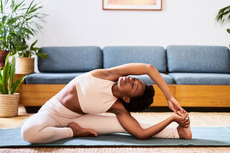 Woman-doing-yoga-how-to-fix-sleep-schedule